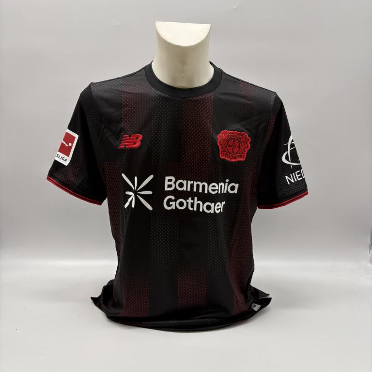 Bayer Leverkusen Trikot Axel Tape signiert New Balance COA Autogramm L