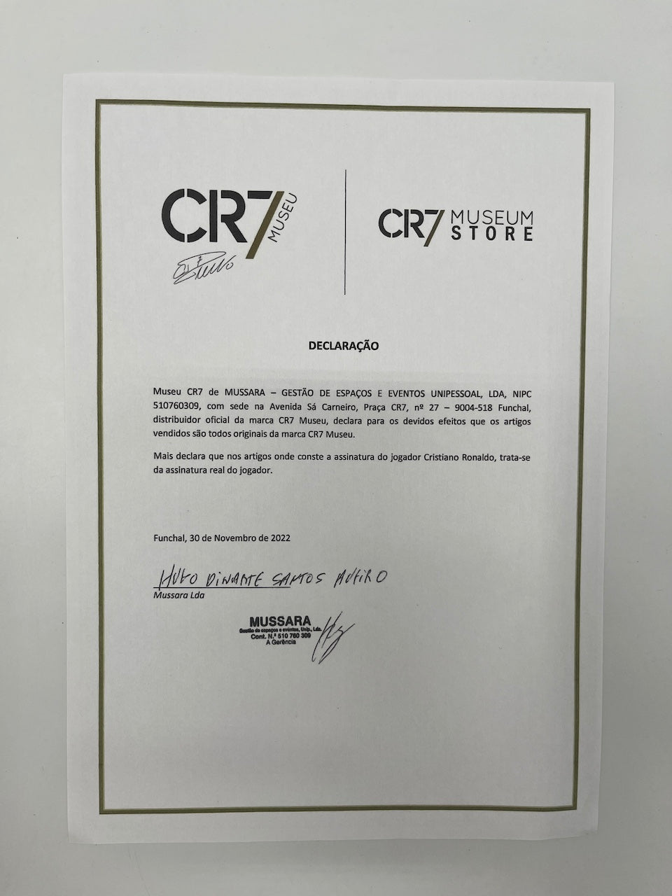 Portugal Trikot Cristiano Ronaldo signiert Autogramm COA Fußball 2026 Rot L