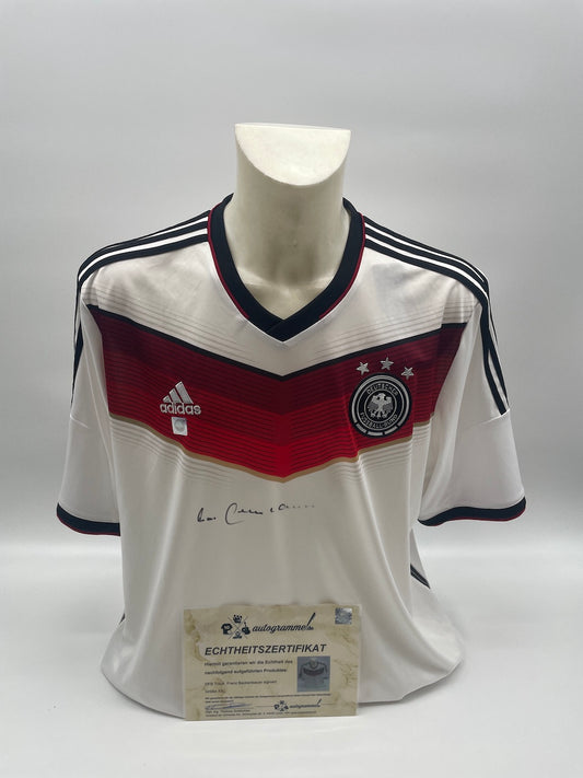 DFB Trikot Franz Beckenbauer signiert Adidas COA Deutschland DFB Kaiser XXL