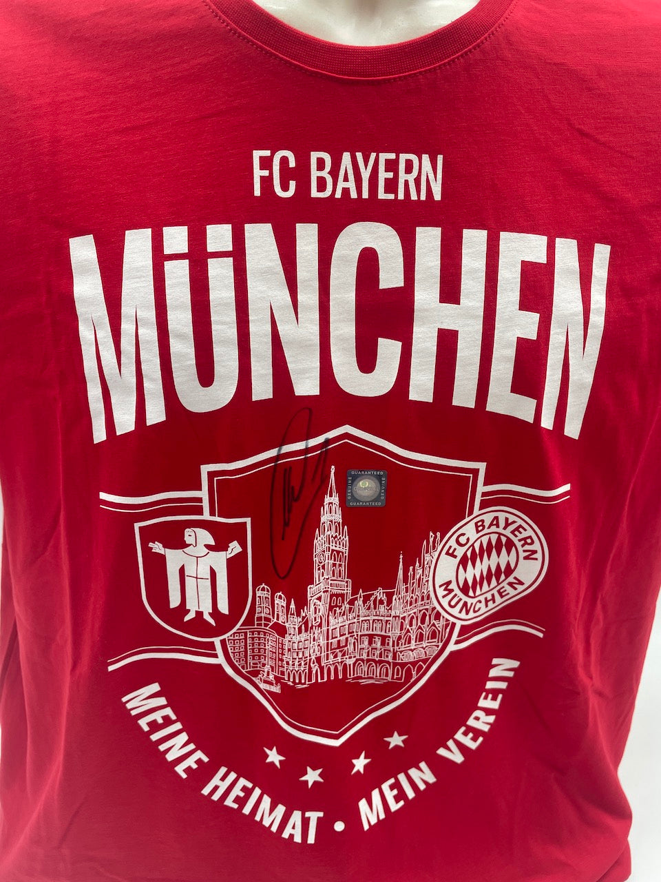 Bayern München T-Shirt Manuel Neuer signiert Autogramme Bundesliga Neu COA XL
