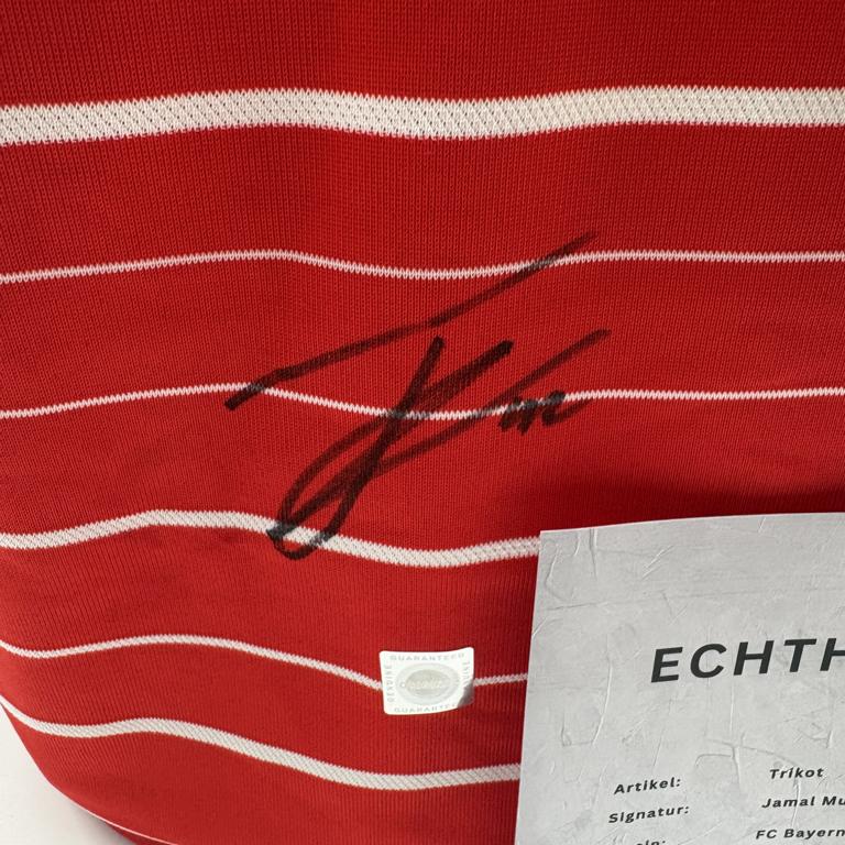 Bayern München Trikot Jamal Musiala signiert Autogramm Adidas COA S