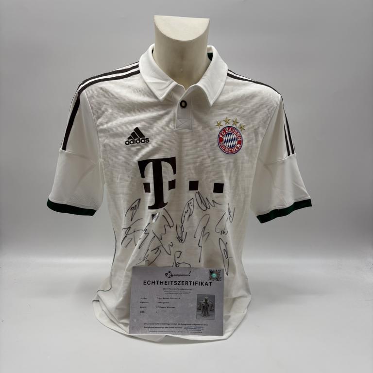 Bayern München Trikot 2013/2014 Teamsigniert Autogramm COA Adidas Fußball L