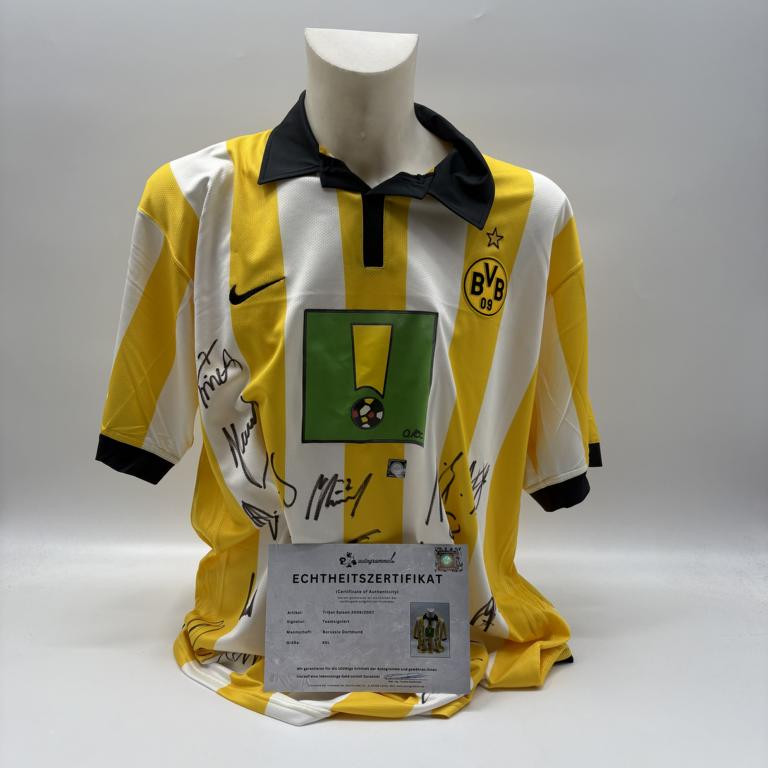 BVB Trikot 2006/2007 Teamsigniert Borussia Dortmund COA Nike XXL