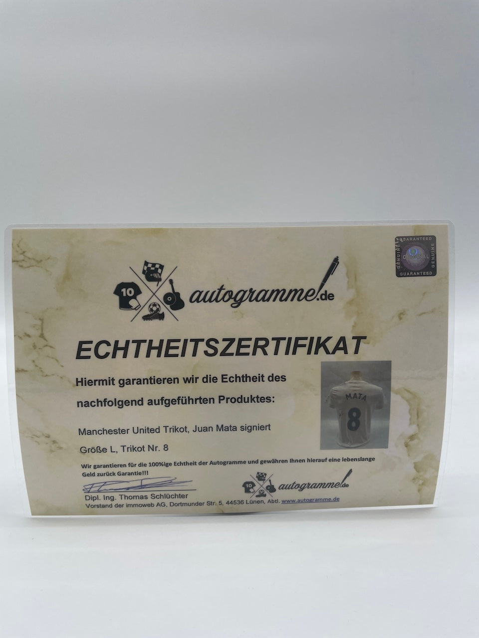 Manchester United women's jerses Juan Mata signed autograph england adidas coa l