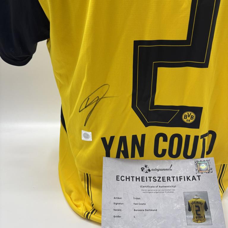 Borussia Dortmund Trikot Yan Couto signiert BVB Puma L