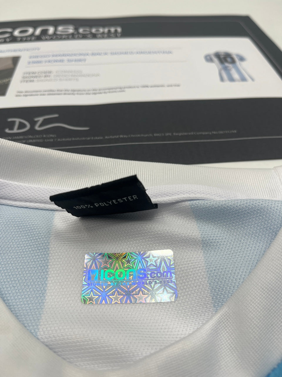 Argentinien Trikot Diego Maradona signiert Autogramm COA neu L