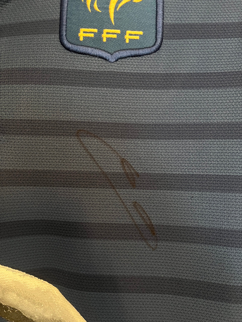 Frankreich Trikot Portrait Franck Ribery handgemalt und signiert Nike XL