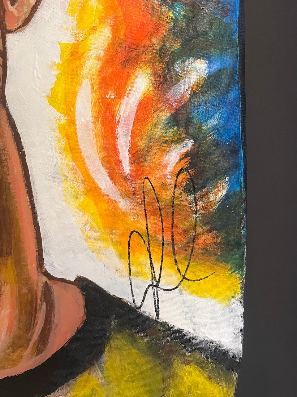 Borussia Dortmund Trikot Portrait Niklas Süle handgemalt und signiert BVB