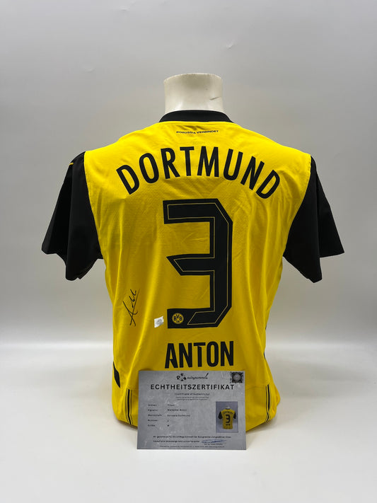 Borussia Dortmund Authentic Trikot Waldemar Anton signiert BVB Puma M