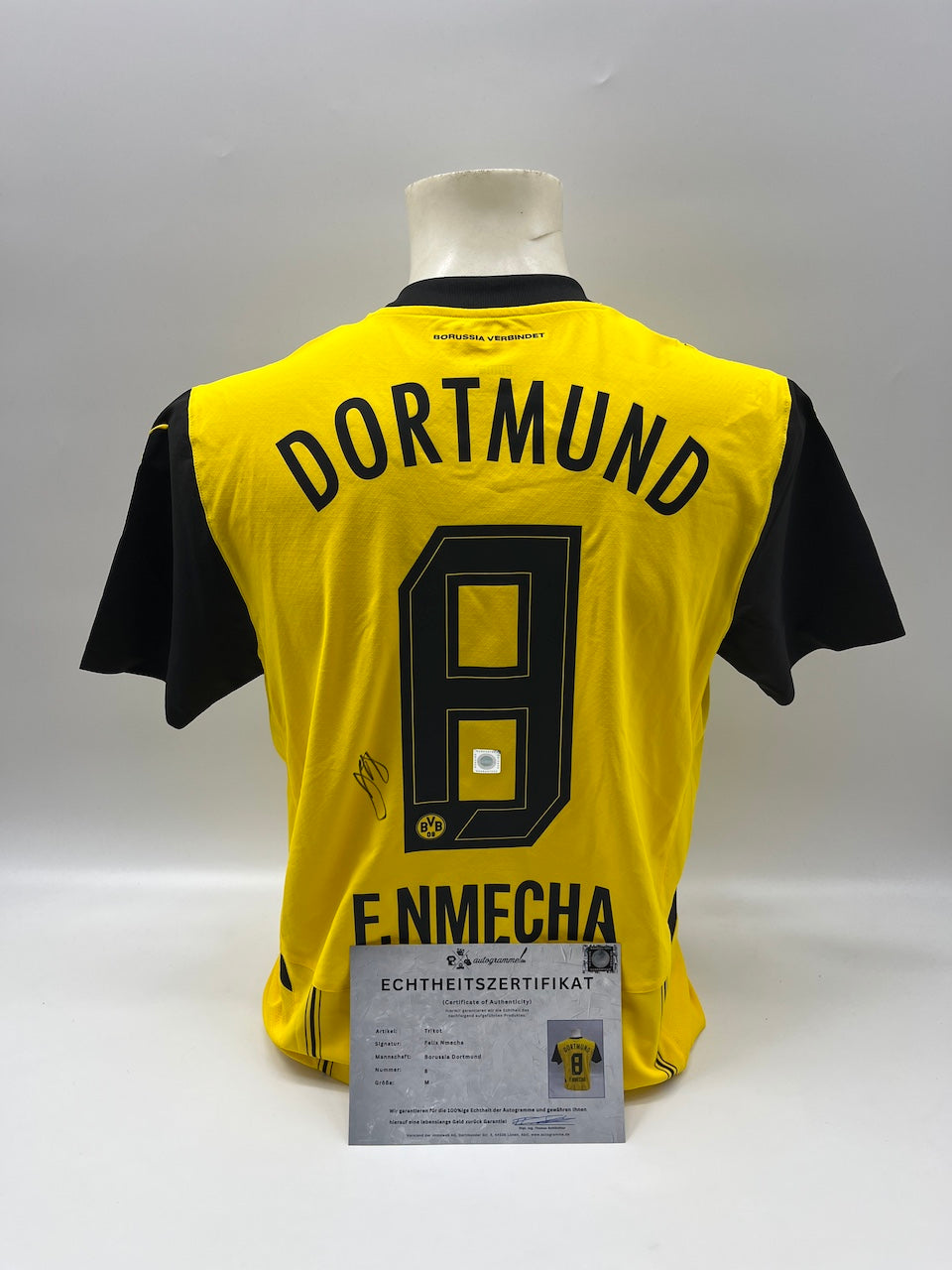 Borussia Dortmund Authentic Jersey Felix Nmecha signed BVB Puma M