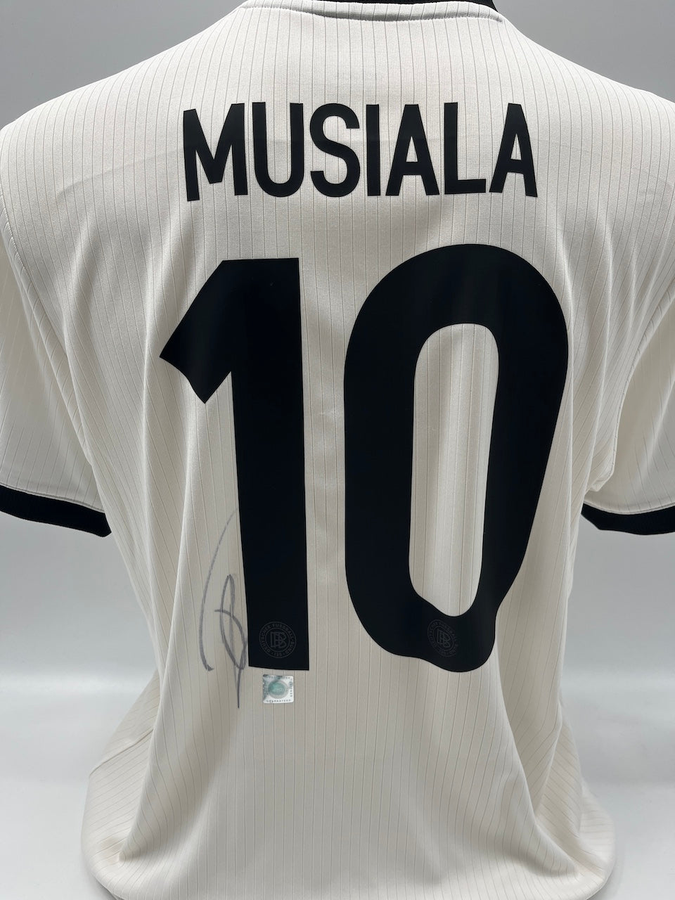 DFB Trikot Jamal Musiala signiert Adidas COA Deutschland Autogramm L