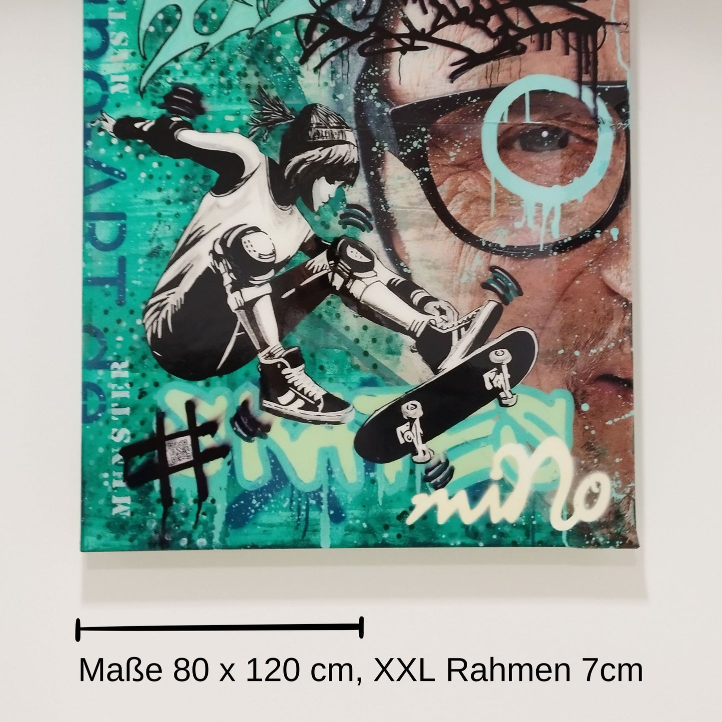 Unikat Titus Werk Nr. 2 80x120cm Titus Dittmann signiert Autogramm