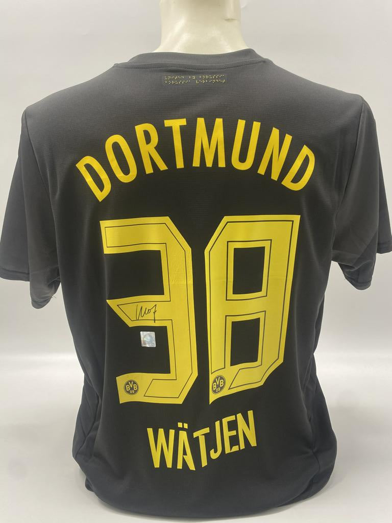Borussia Dortmund Trikot Kjell Wätjen signiert BVB neu Puma signiert L