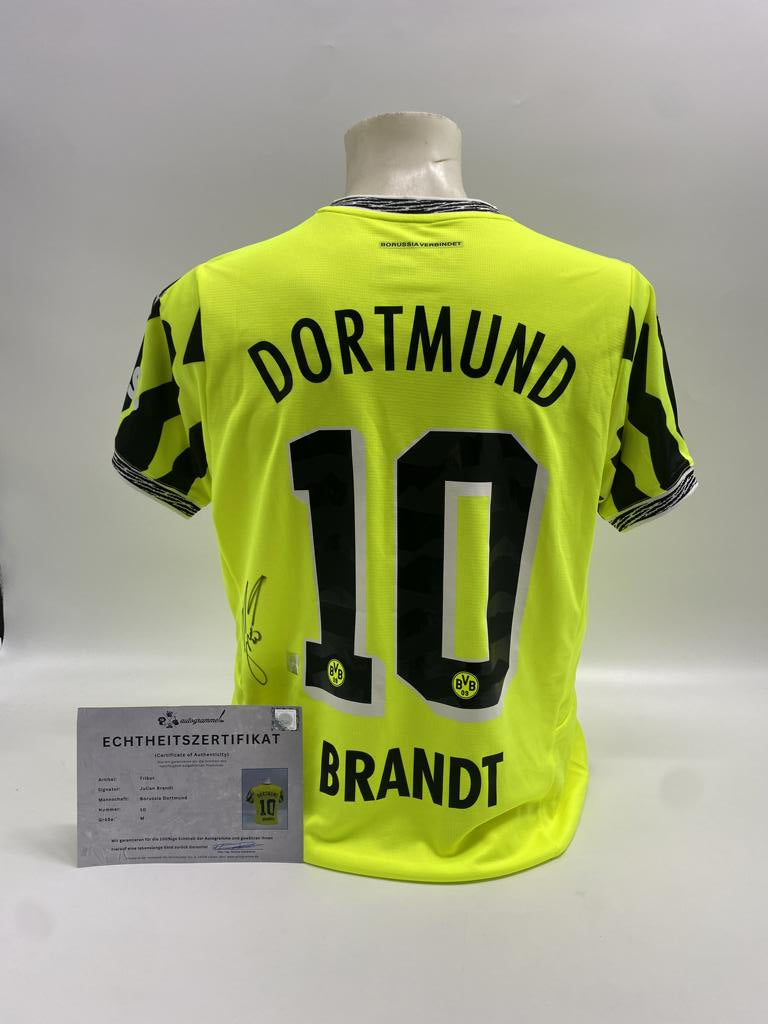 Borussia Dortmund Trikot Julian Brandt signiert Puma COA Autogramm M