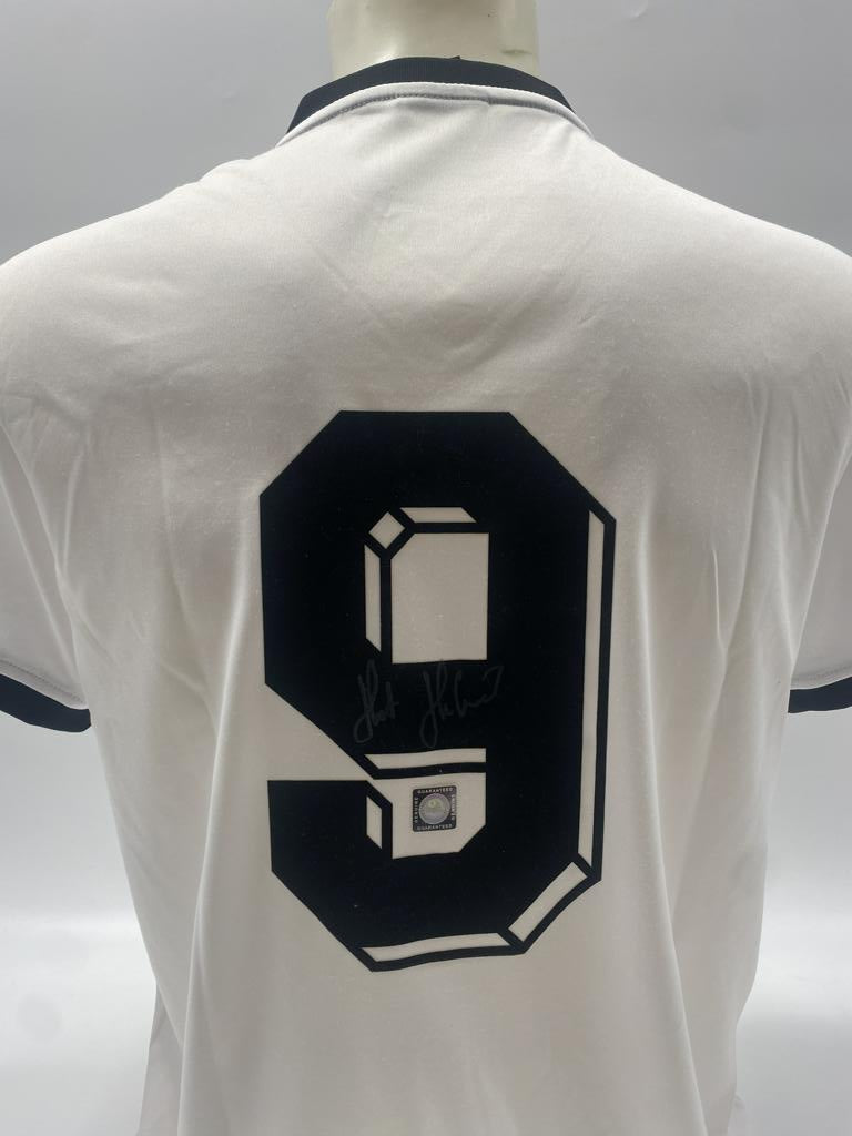 DFB jersey Horst Hrubesch signed Adidas COA Germany Autograph M