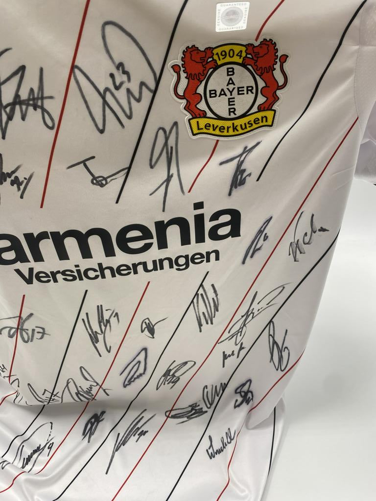 Bayer Leverkusen Trikot 2018/2019 Teamsigniert Autogramm COA Jako 2XL