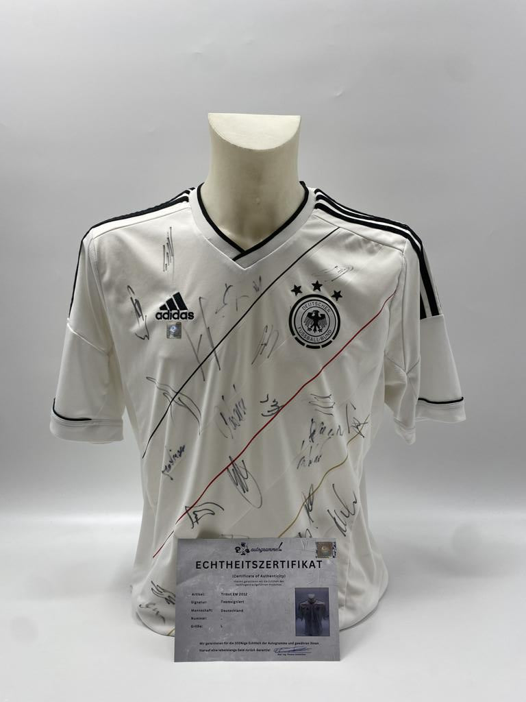 Germany Jersey Euro 2012 Team Signed DFB Adidas L