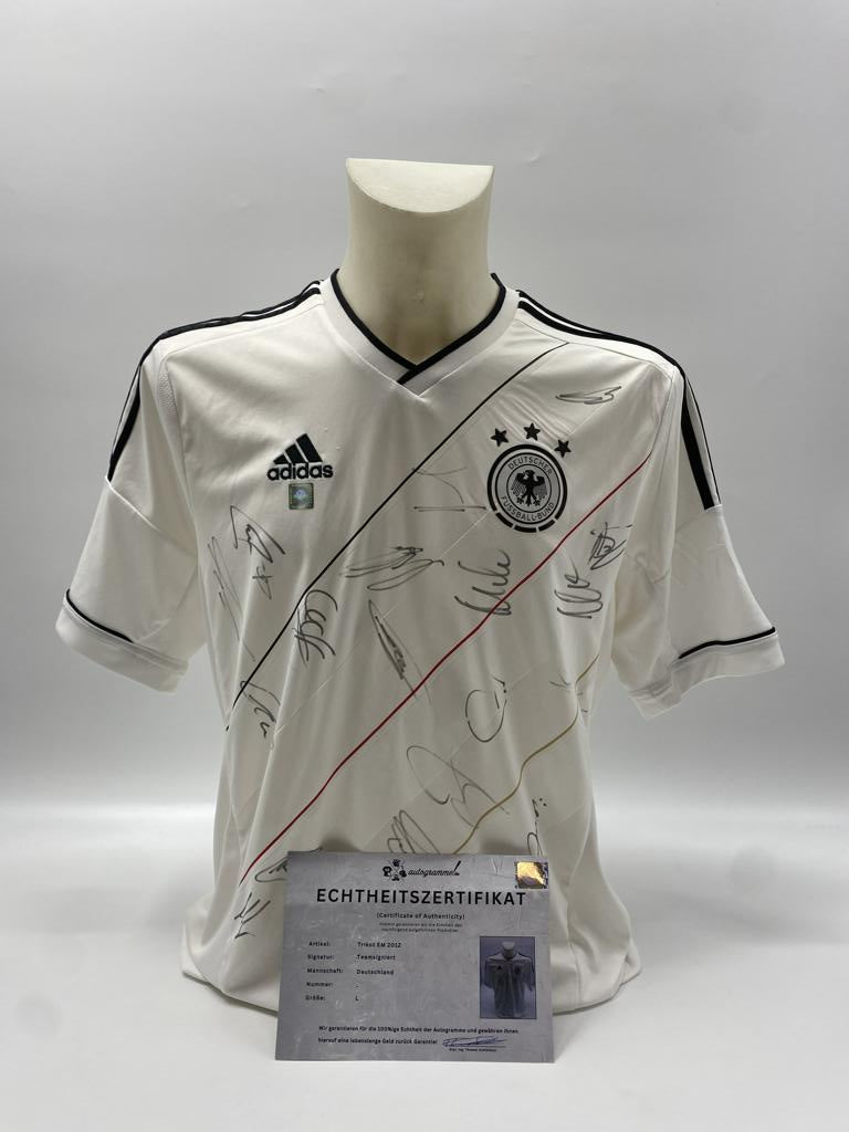 Germany Jersey Euro 2012 Team Signed DFB Adidas L