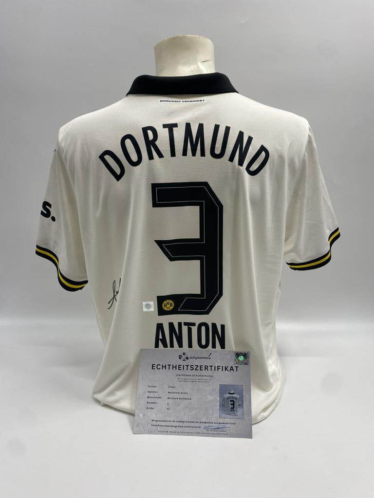 Borussia Dortmund Trikot Waldemar Anton signiert Puma COA Autogramm XL