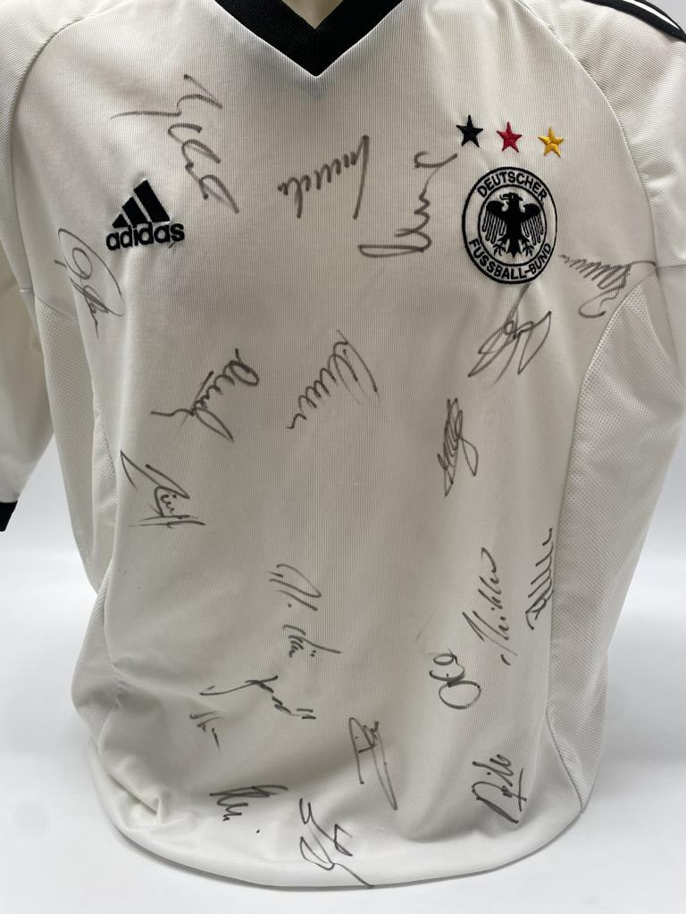 Germany Jersey World Cup 2002 Team Signed DFB Adidas XL