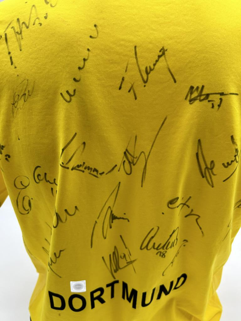 BVB Trikot 2003/2004 team signed Borussia Dortmund Coa Goool S