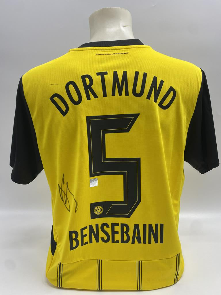 Borussia Dortmund Trikot Ramy Bensebaini signiert Puma COA Autogramm L