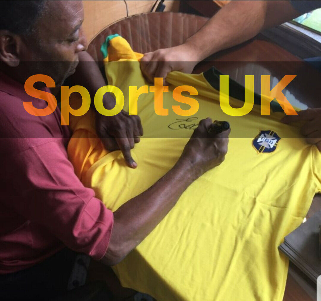 Brazil Repro Trikot Pele signed in the framework of COA Football Neu Edson Brasil M