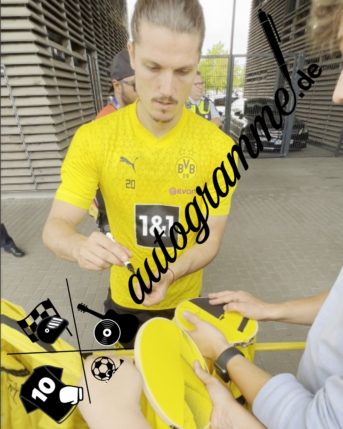 Borussia Dortmund Authentic Jersey Marcel Sabitzer signed BVB new Puma M