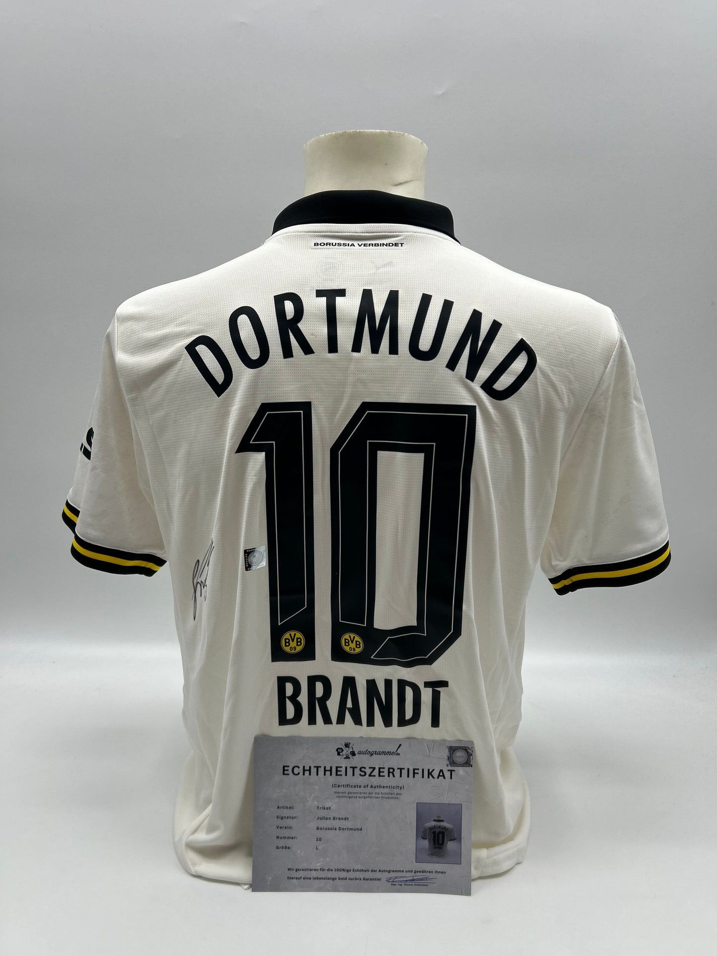 Borussia Dortmund Trikot signiert Julian Brandt Autogramm BVB Puma L