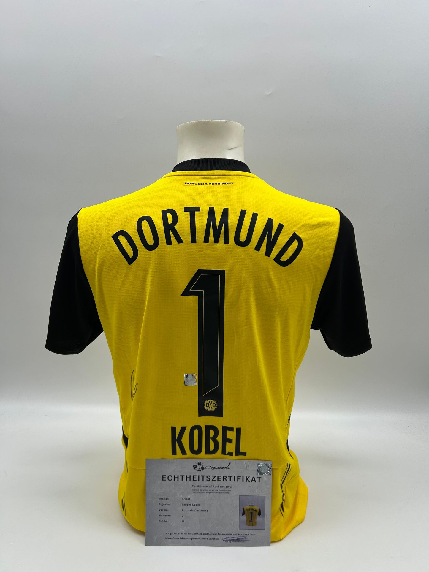 Borussia Dortmund Trikot signiert Gregor Kobel BVB Autogramm Puma M