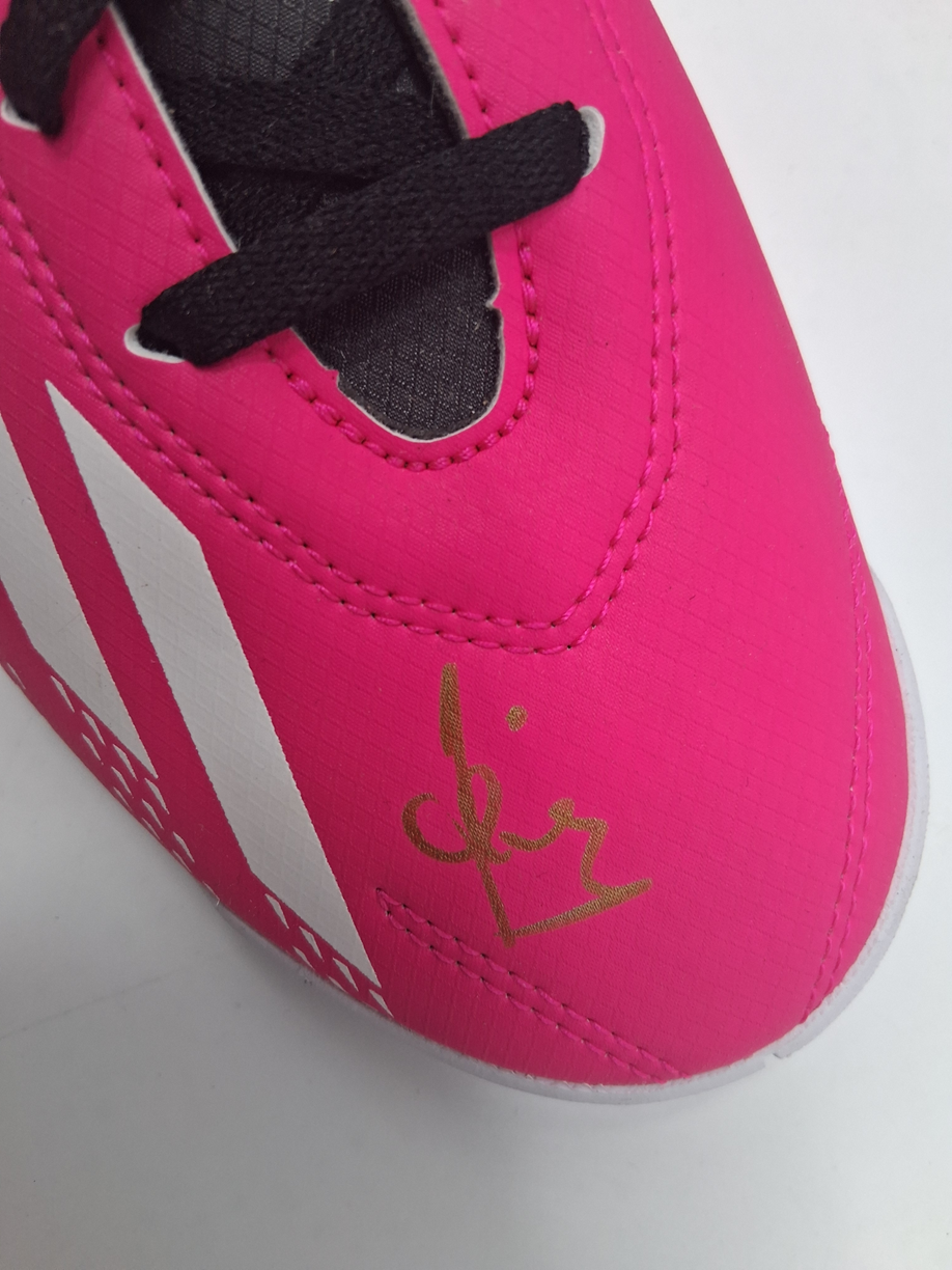 Fußballschuh Hansi Flick signiert Autogramm Bundesliga Adidas 38 2/3