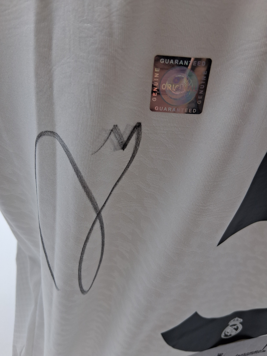 Real Madrid Trikot Jude Bellingham signiert Autogramm Adidas COA L