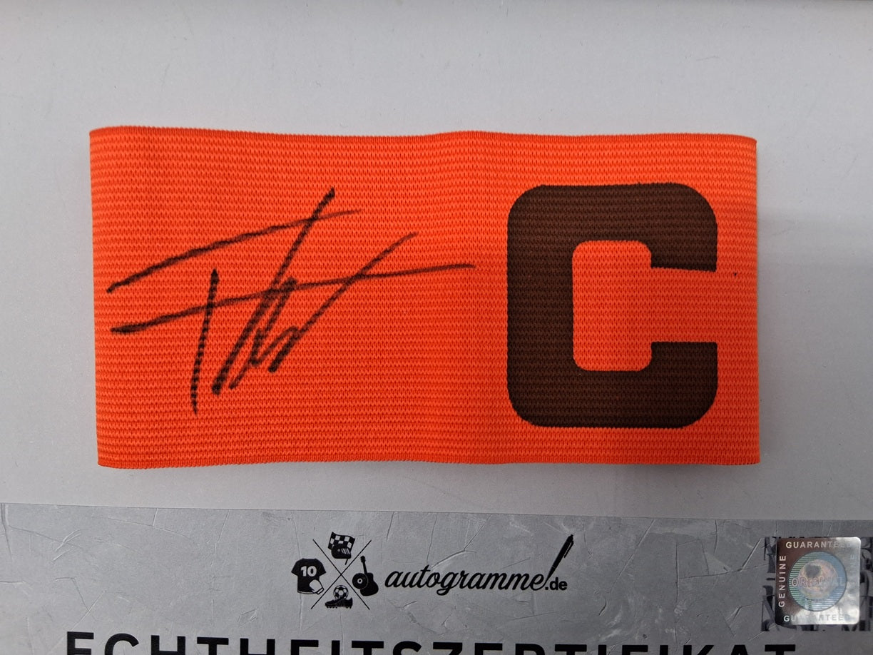 Kapitänsbinde Frenkie de Jong signiert im Rahmen FC Barcelona COA Neu Autogramm