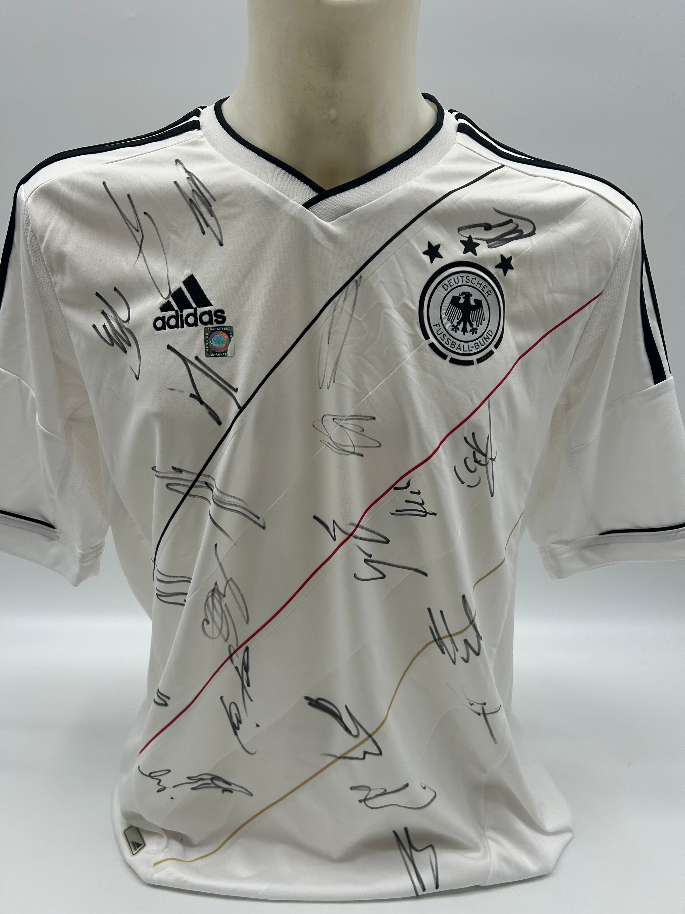 Deutschland Trikot EM 2012 Teamsigniert COA Adidas DFB Fußball Autogramm L