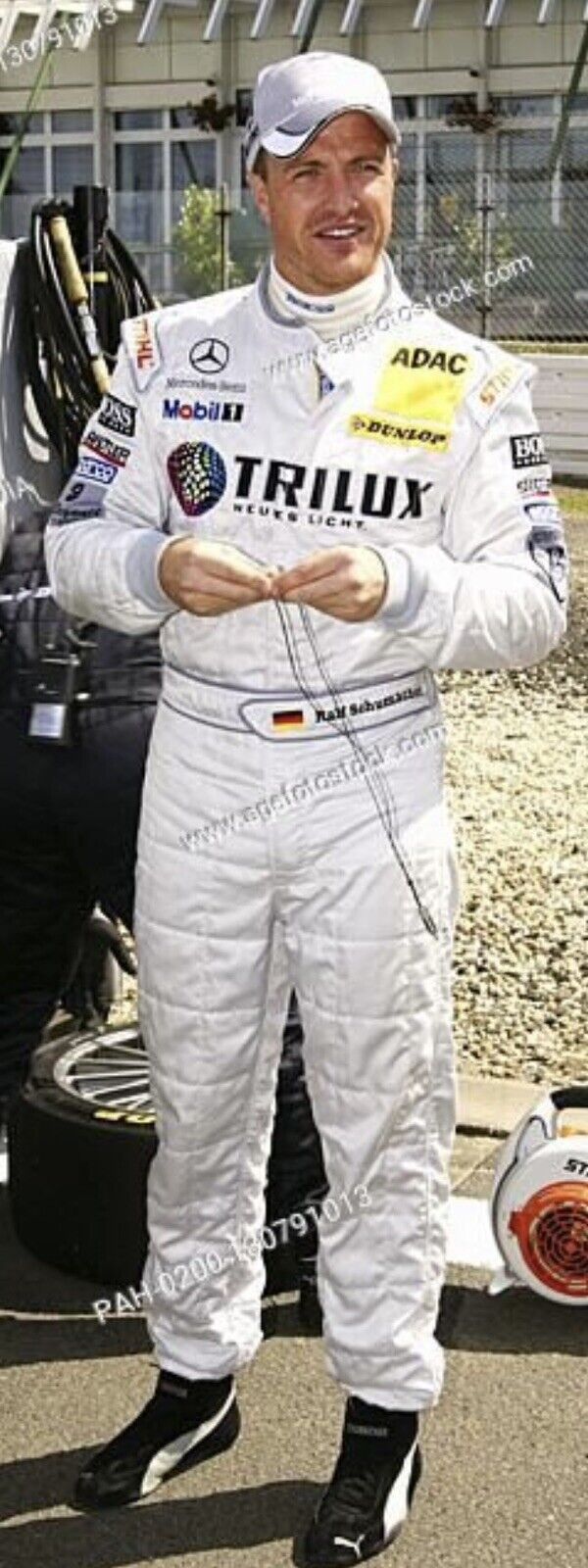 Ralf Schumacher Formel 1 original getragene Fahrerschuhe signiert Autogramm