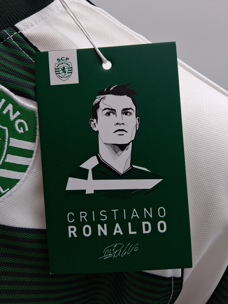 Sporting Lissabon Trikot Cristiano Ronaldo signiert Autogramm Fußball COA XL