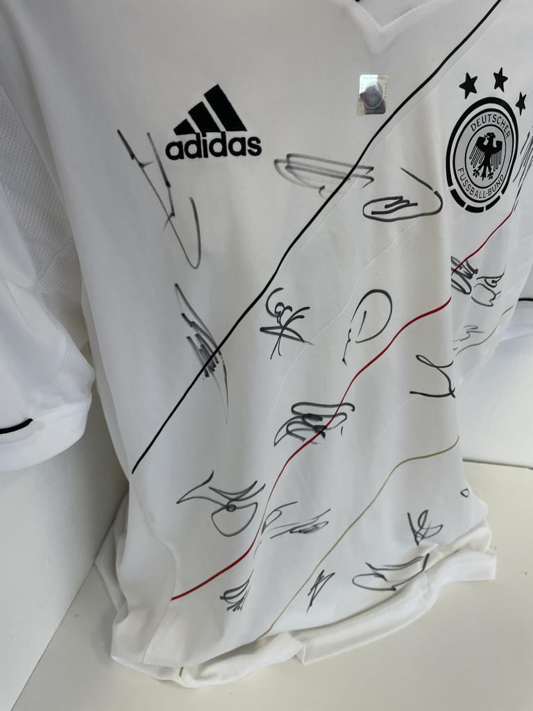 Deutschland Trikot EM 2012 Teamsigniert DFB Fußball Autogramm COA Adidas Neu XL