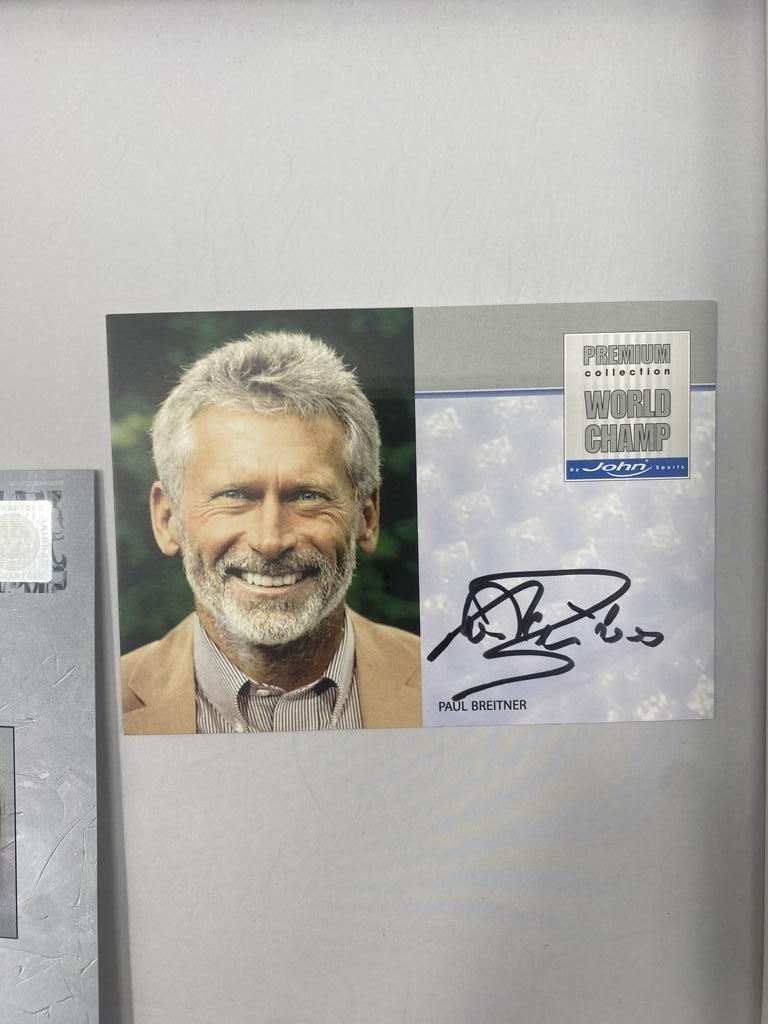 Kapitänsbinde Paul Breitner signiert im Rahmen DFB Fußball Autogramm COA