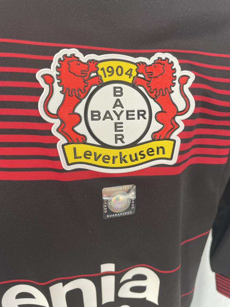 Bayer Leverkusen Trikot Timothy Fosu-Mensah signiert Autogramm Fußball COA Jako L