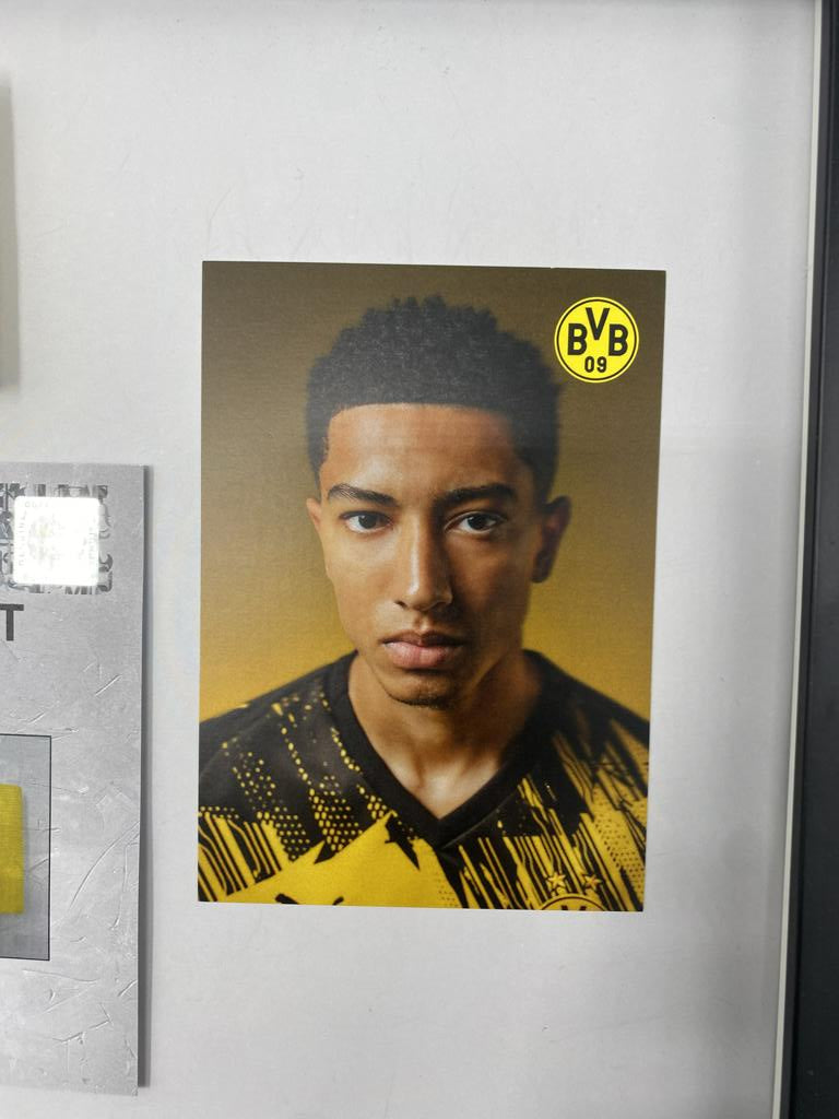 Kapitänsbinde Jobe Bellingham signiert im Rahmen Borussia Dortmund COA Fußball