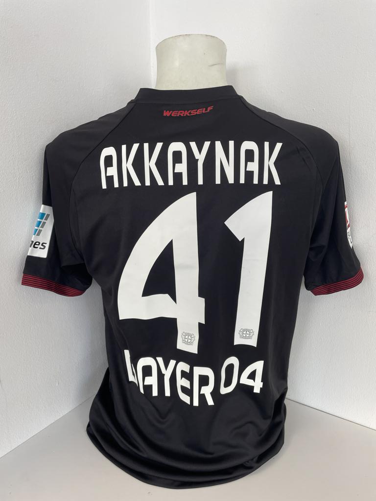 Bayer Leverkusen Trikot Timothy Fosu-Mensah signiert Autogramm Fußball COA Jako L