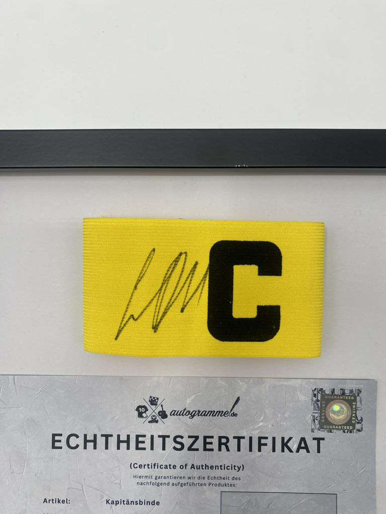 Captain's armband signed by Gregor Kobel as part of the Borussia Dortmund COA football campaign