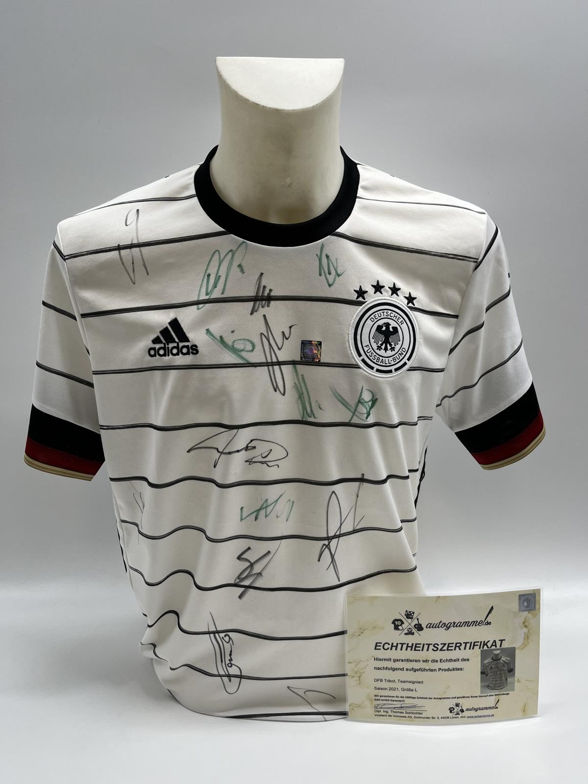 Germany jersey em 2021 team signed DFB autograph adidas coa l