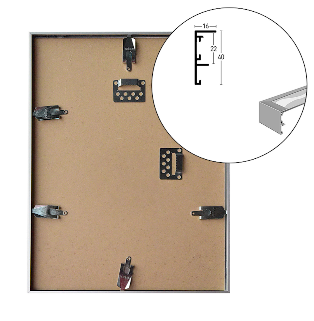 Aluminium Nielsen Trikotrahmen 60cm x 80cm