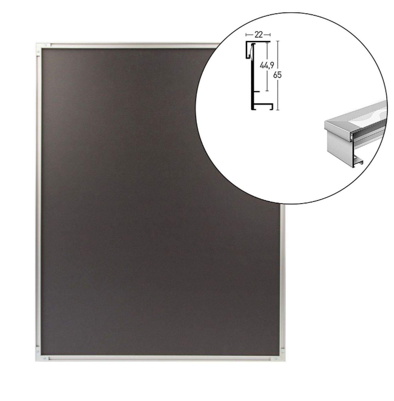 Aluminium Nielsen Trikotrahmen 70cm x 90cm