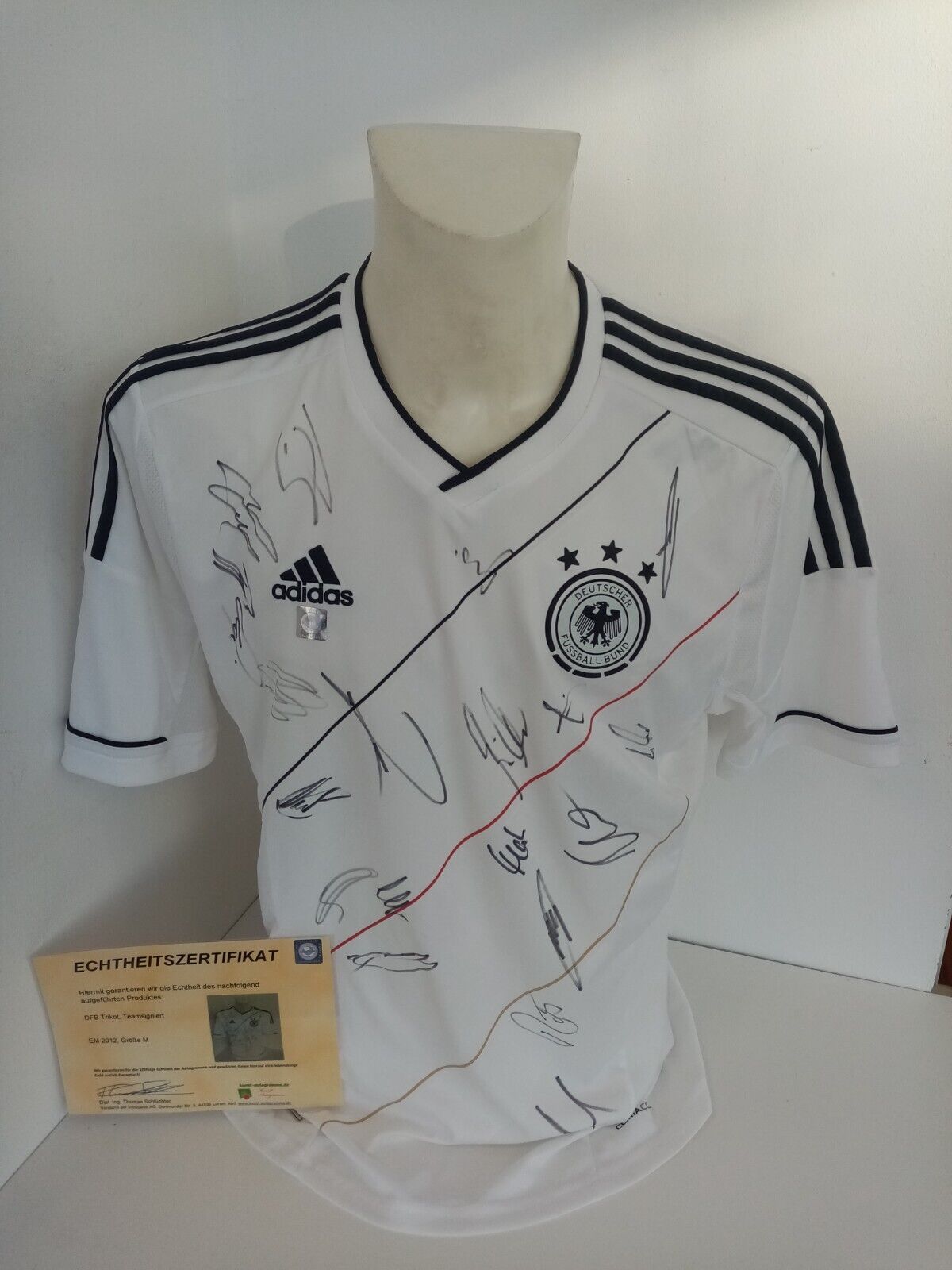 Germany jersey emprocessed co -signed COA autograph football dfb adidas new m