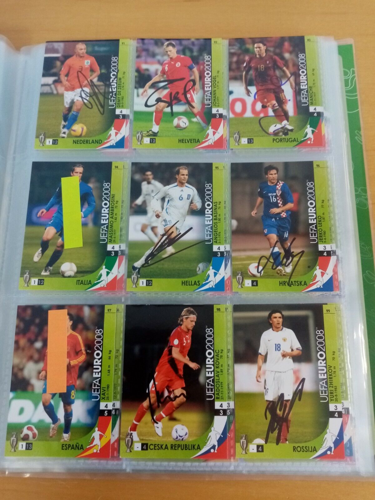 166 signierte Trading Cards Euro 2008 Fußball, Panini, Sammeln, Karten Autogramm