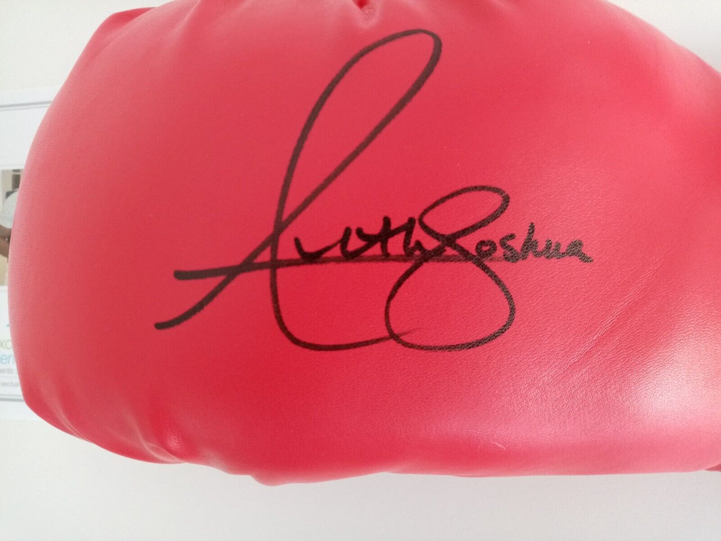 Boxhandschuh Anthony Joshua signiert Autogramm Everlast Autogramm Boxen UK COA