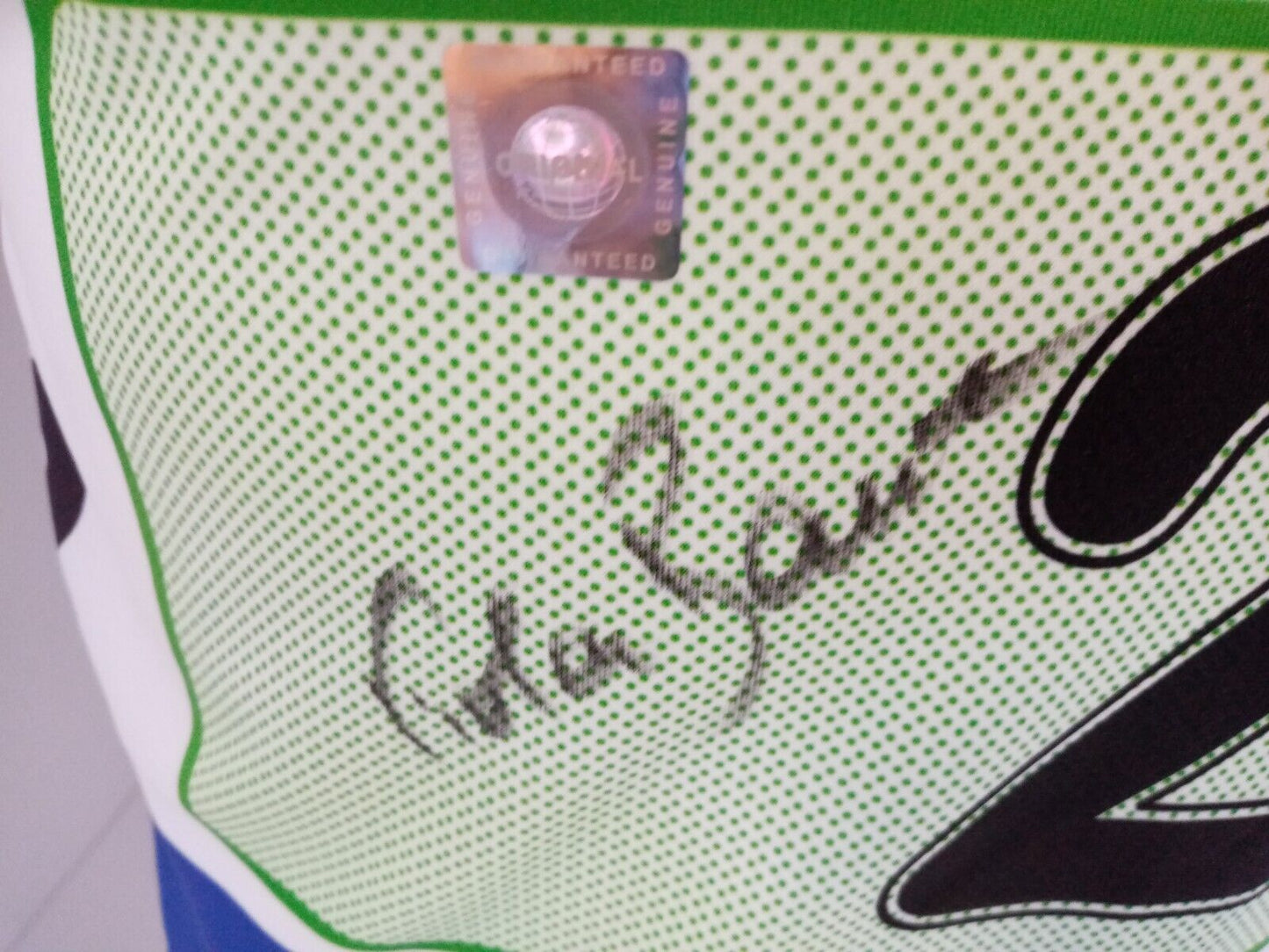 Trainingsleibchen Viola Bauer getragen und signiert Autogramm Skilanglauf Trikot