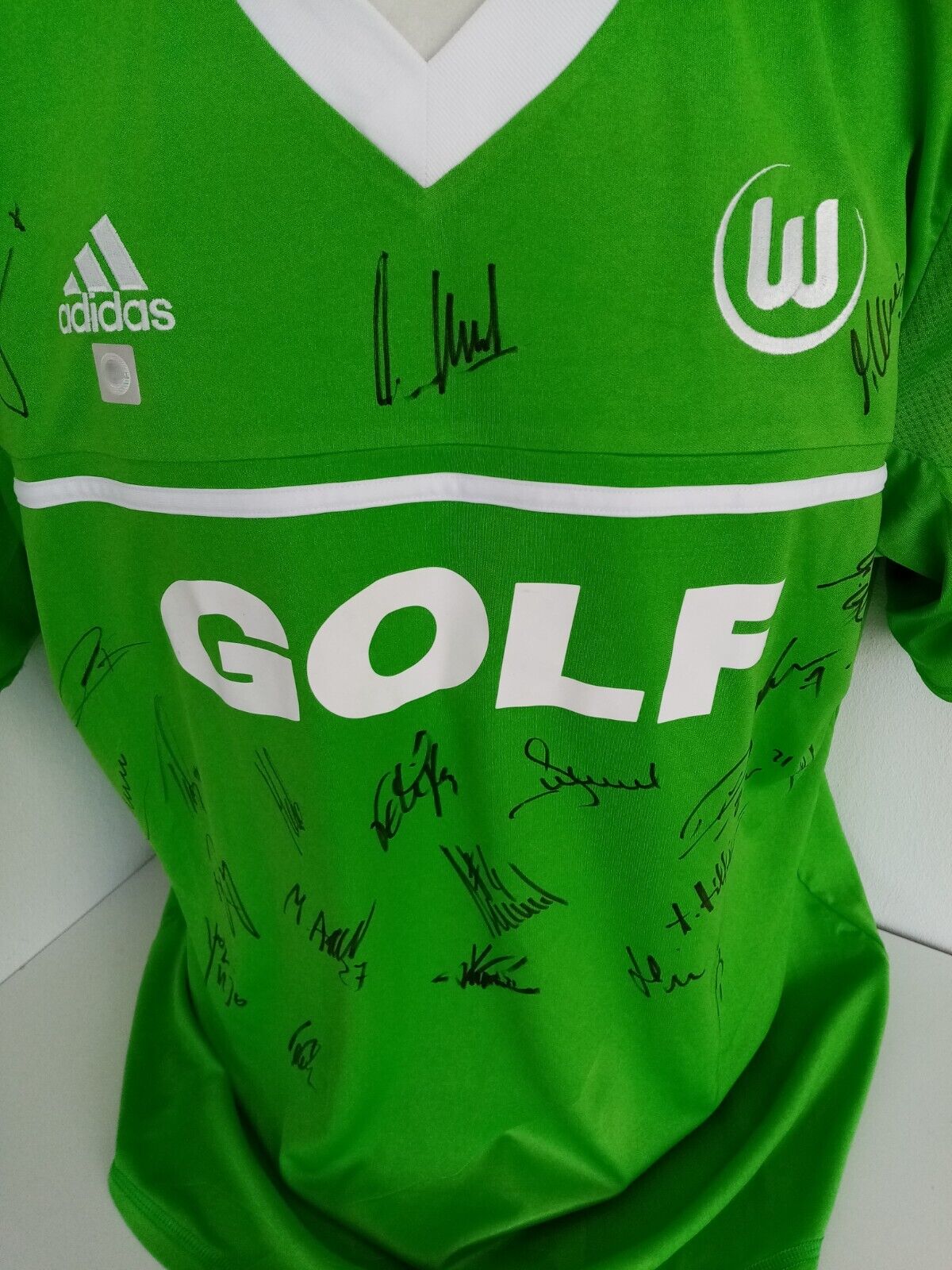 VFL Wolfsburg Trikot 2012/2013 Teamsigniert Wölfe Autogramm Fußball Adidas XL